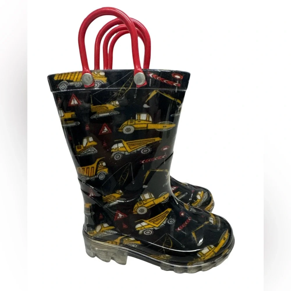 Construction Boots Boys Rain-boots  Size 5